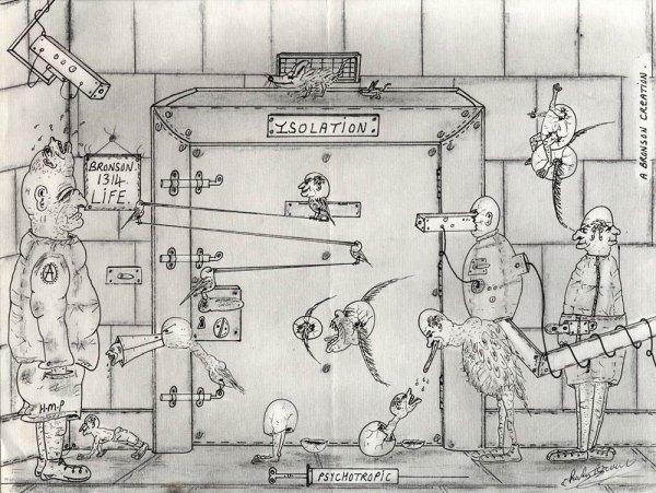 Рисунки Чарльза Бронсона