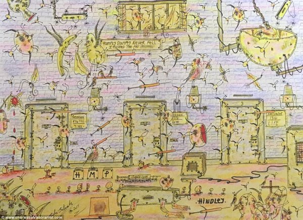 Рисунки Чарльза Бронсона