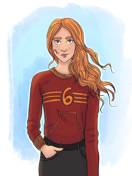 Гарри Поттер раскраска Джинни