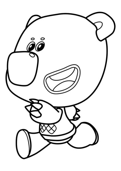 Кеша раскраска Мимимишки