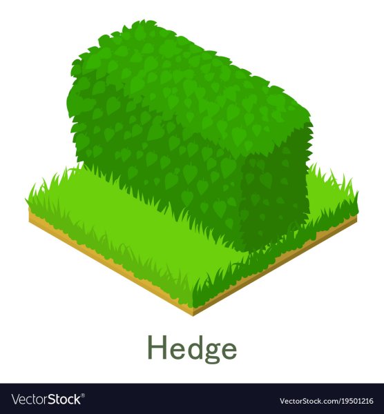 Нарисовать живую изгородь