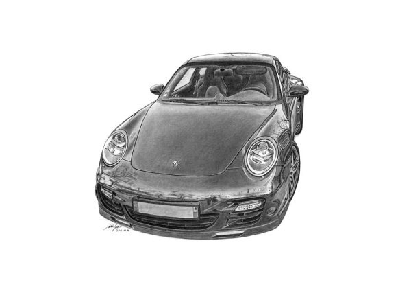 Раскраски Порше 911 турбо