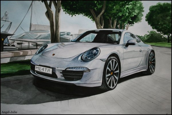 Porsche 991 Carrera рисунки
