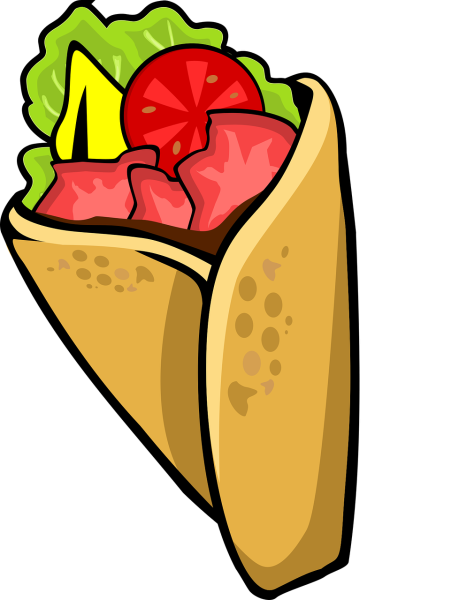 Шаурма нарисованная