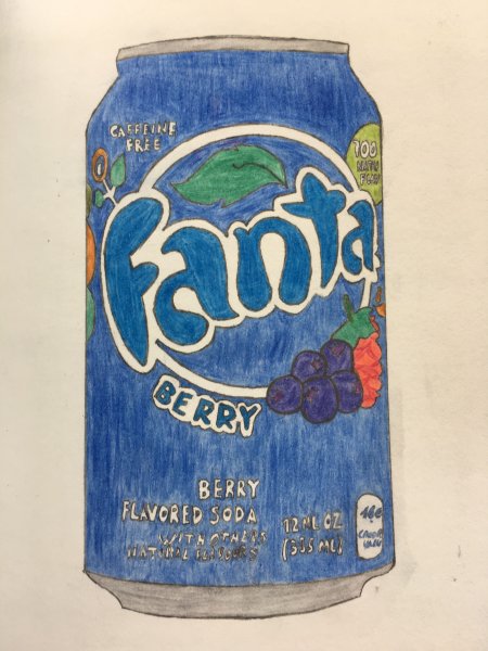 Бутылка фанты без фона