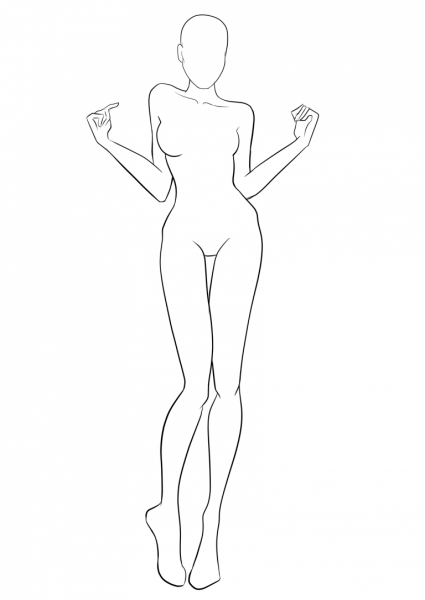 Модели для рисования одежды