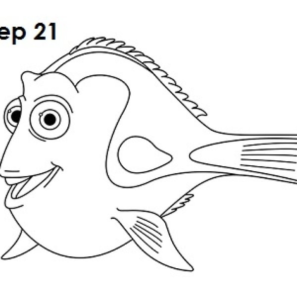 Рыбка дори рисоваться