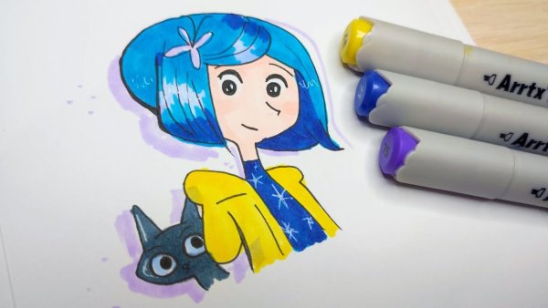 Рисунки для срисовки маркерами