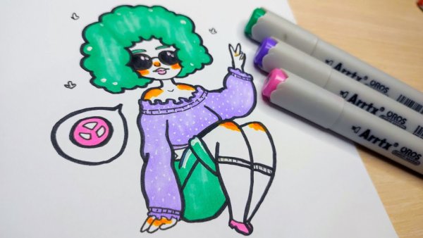 Рисунки для срисовки маркерами простые