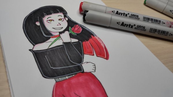 Рисунки Джусика девочка с бутылкой