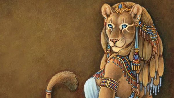 Сехмет богиня Египта тату