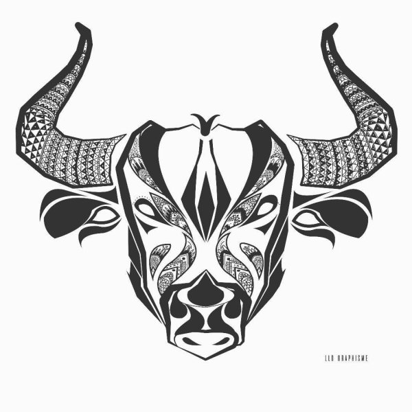 Телец Taurus бык тату