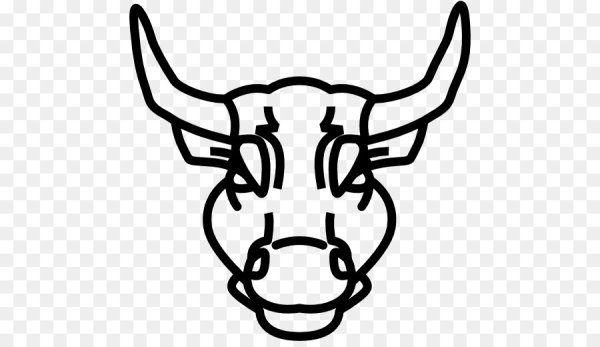 Рога быка рисунок