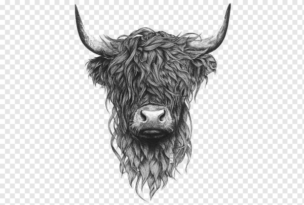 Морда быка тату