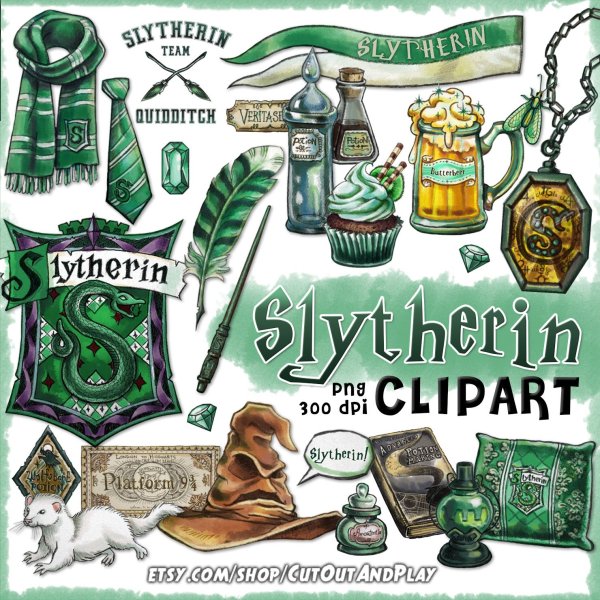 Рисунки Гарри Поттер Слизерин