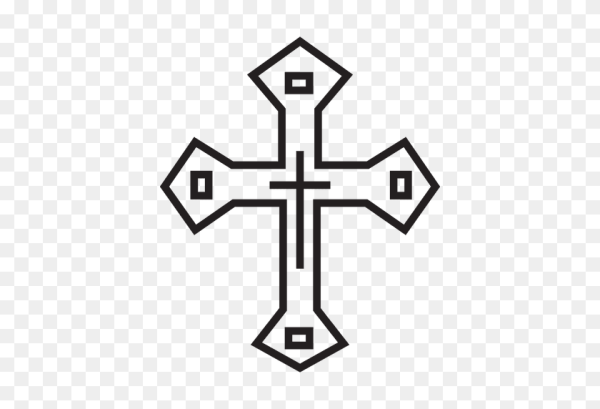Крестик католический вектор