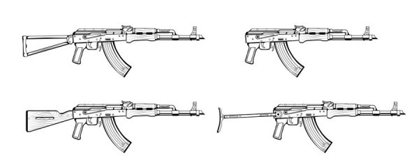 Автомат Калашникова рисунок