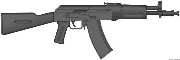 Автомат АК 74 рисунок