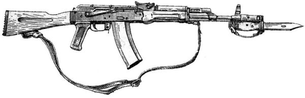 Автомат Калашникова АК общий вид автомата