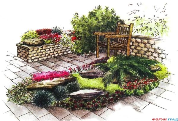 Эскиз рокария