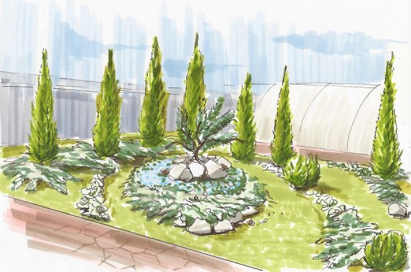 Эскиз рокария