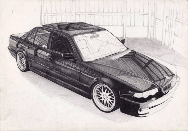 BMW e38 vector
