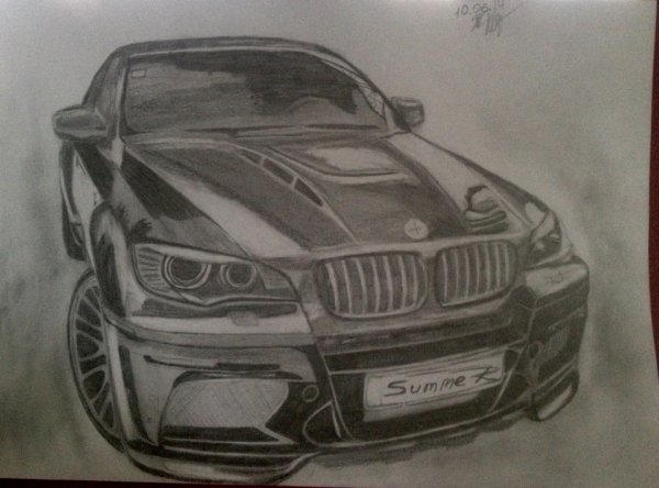 Машины карандашом бумер