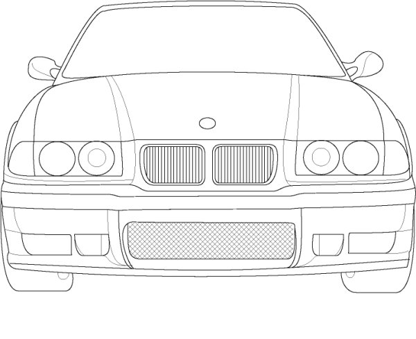 BMW e39 рисунок