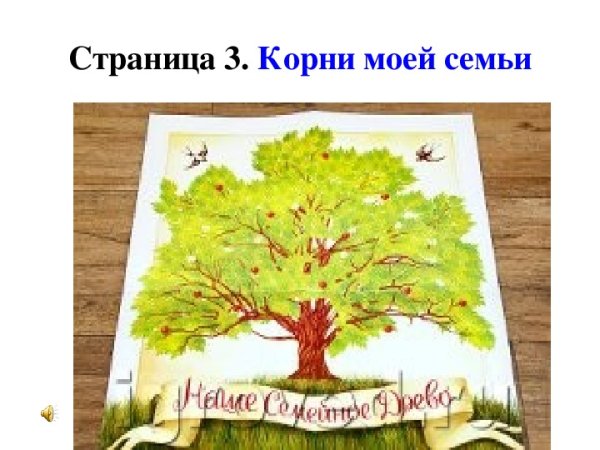 Родословное дерево на английском