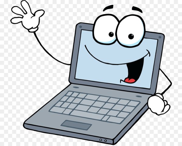 Компьютер мультяшный