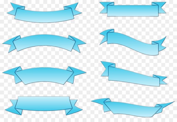 Голубая лента для надписи