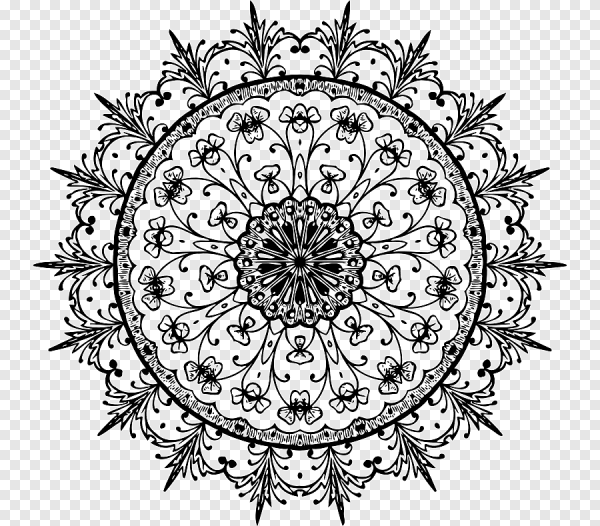 Красивый круглый узор