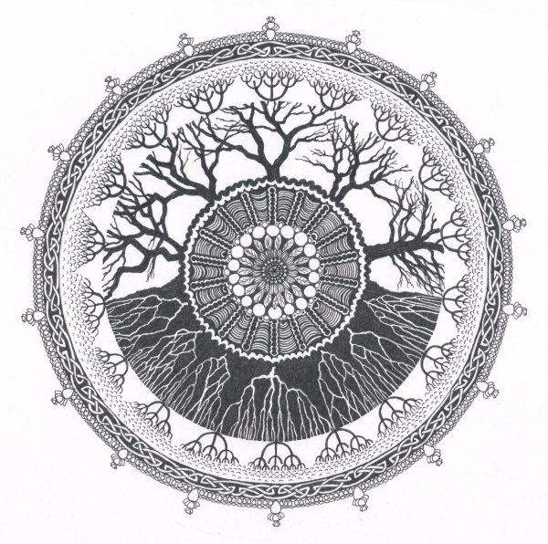 Узор Мандала Скандинавия