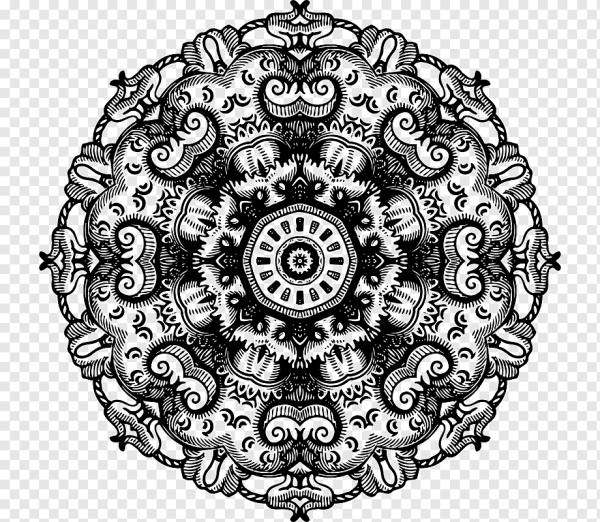 Красивые узоры в круге