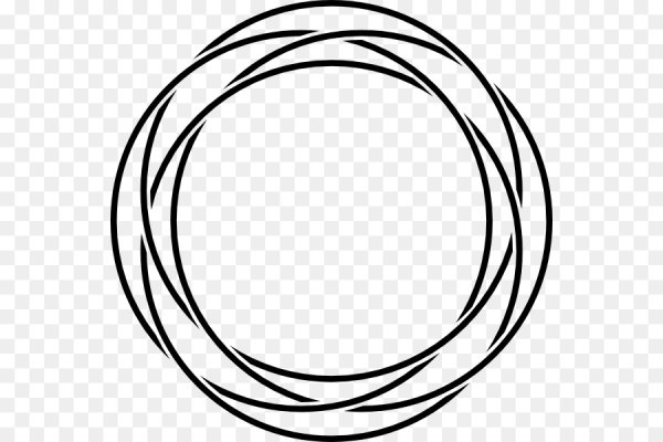 Рамка круг линии