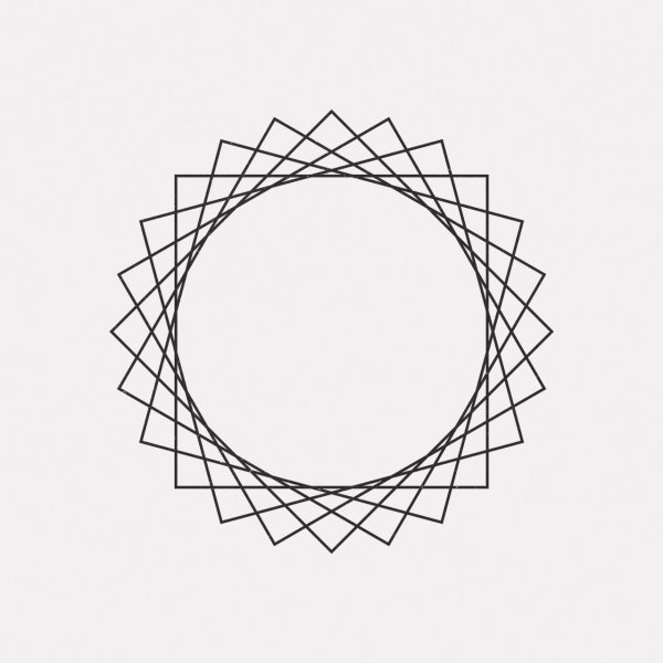 Круговой геометрический узор