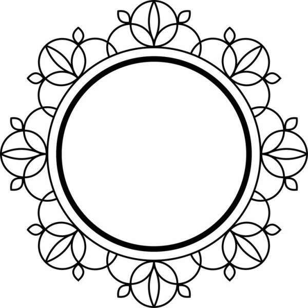 Круглая рамка