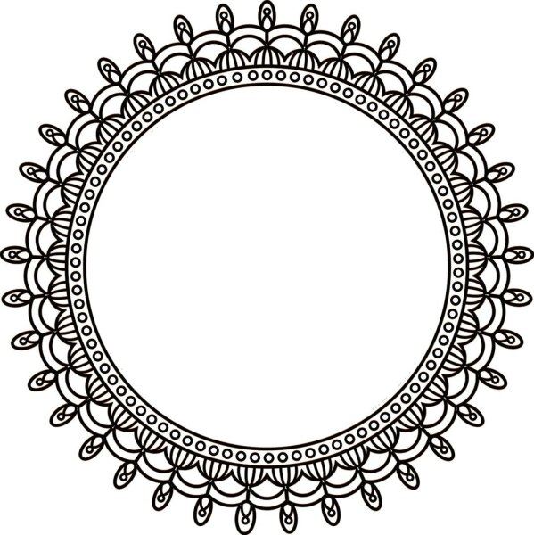 Круглая рамка