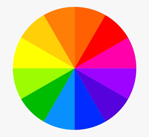 Цветовой круг с разбелом