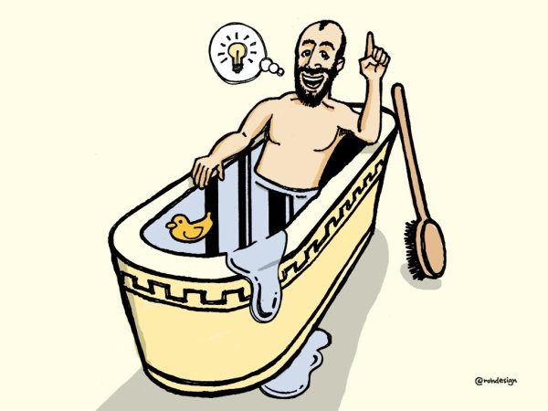 Архимед Эврика карикатура