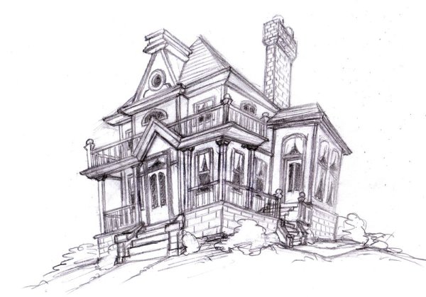 Фасад дворца усадьба XVIII