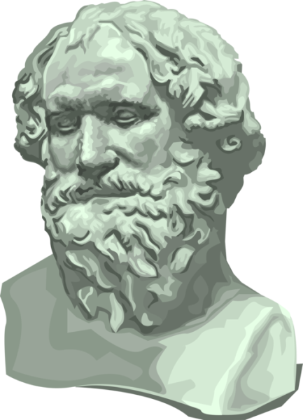 Архимед портрет черно белый