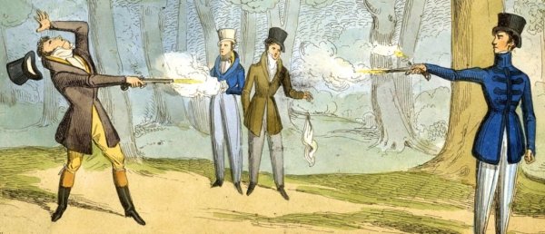 Дуэль на шпагах картина