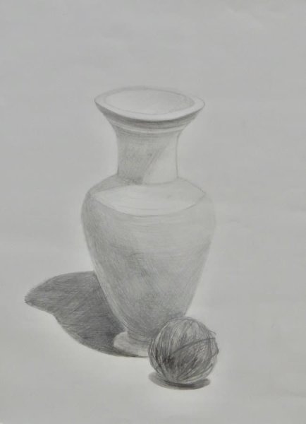 Натюрморт с гипсовой вазой