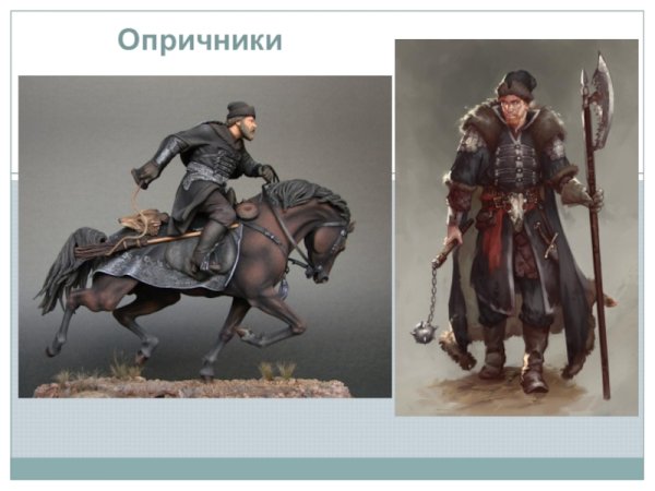 Опричник Ивана Грозного рисунок