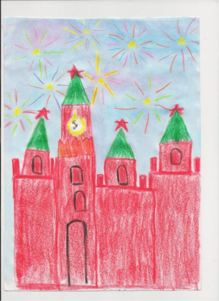 Рисование Кремль подготовительная группа