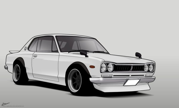 Nissan Skyline gt-r r34 drawing
