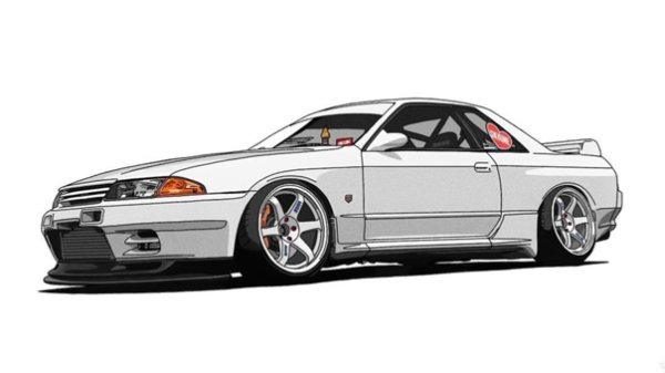 Nissan Skyline gt-r r34 drawing
