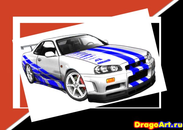 Скайлайн ГТР 34 сзади