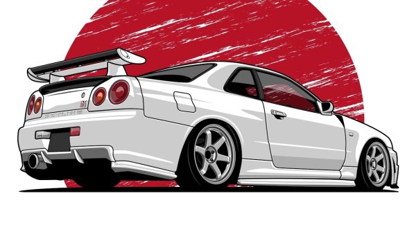 Nissan Skyline GTR r34 Art